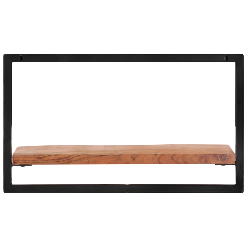Zidne police 2 kom 60 x 25 x 35 cm masivni bagrem i čelik