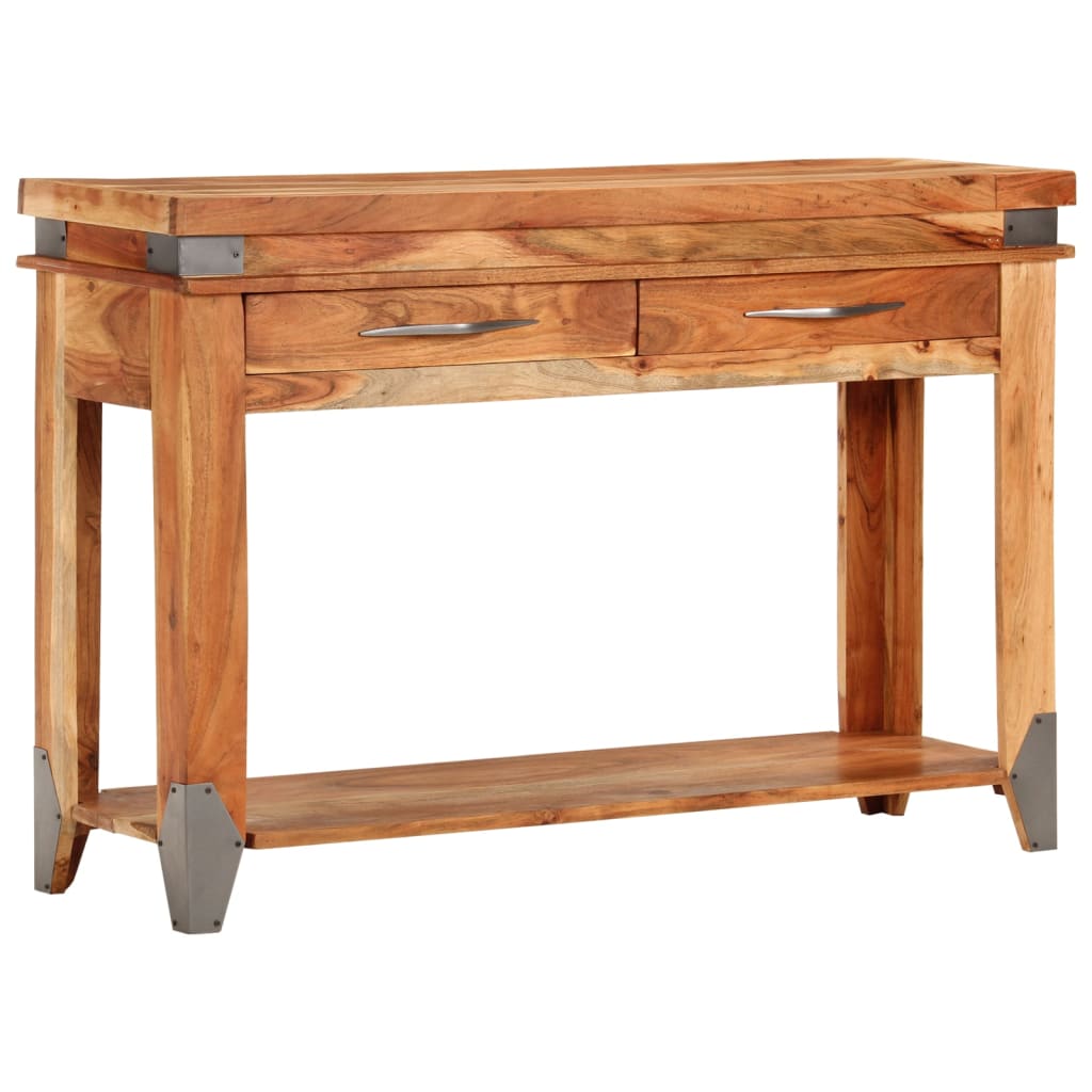 Konzolni stol 110 x 34 x 74 cm od masivnog drva bagrema