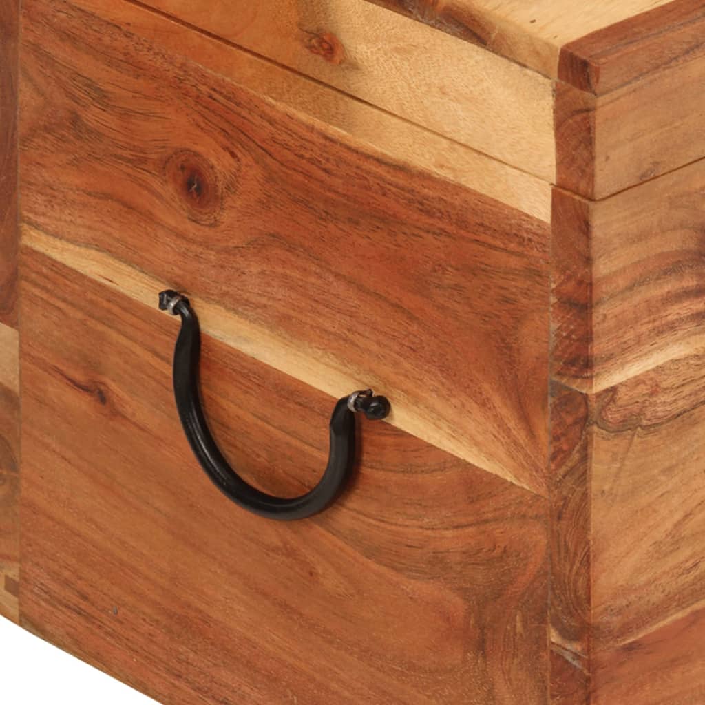 Kutija za pohranu 39 x 28 x 31 cm od masivnog bagremovog drva