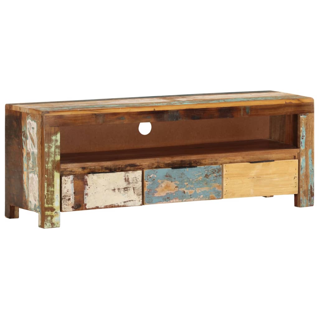 TV ormarić 110 x 30 x 40 cm od masivnog obnovljenog drva