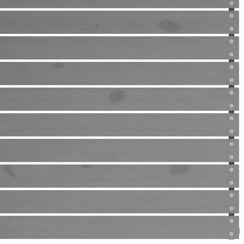 5-dijelna vrtna garnitura od masivne borovine siva