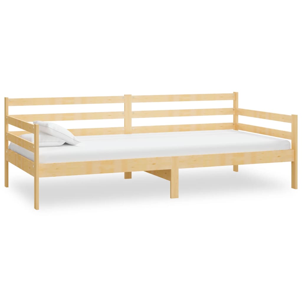 Dnevni ležaj s madracem 90 x 200 cm od masivne borovine