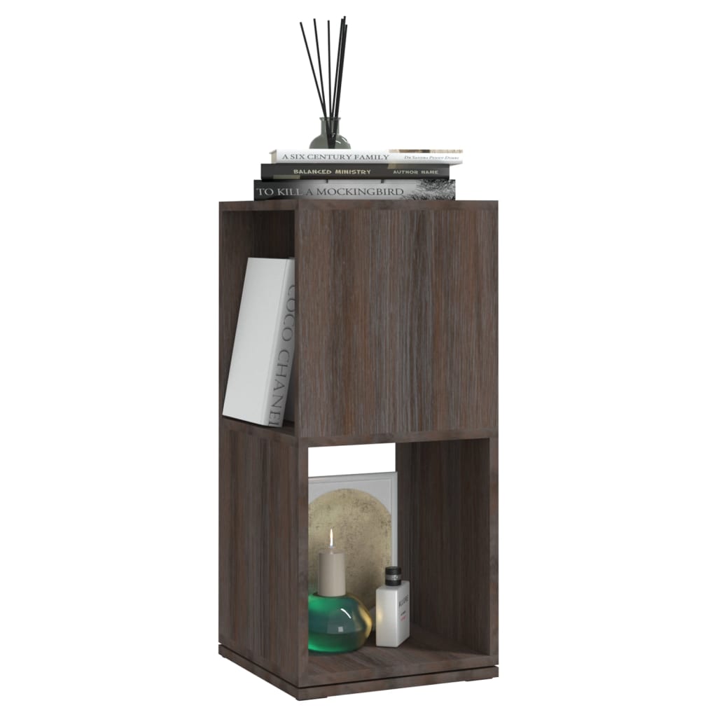 Rotirajući ormarić sivi/hrast sonoma 34,5x34,5x75,5 cm iverica