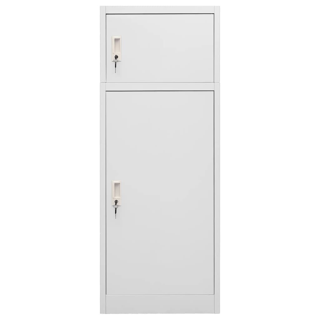 Ormarić za sedla svjetlosivi 53 x 53 x 140 cm čelični