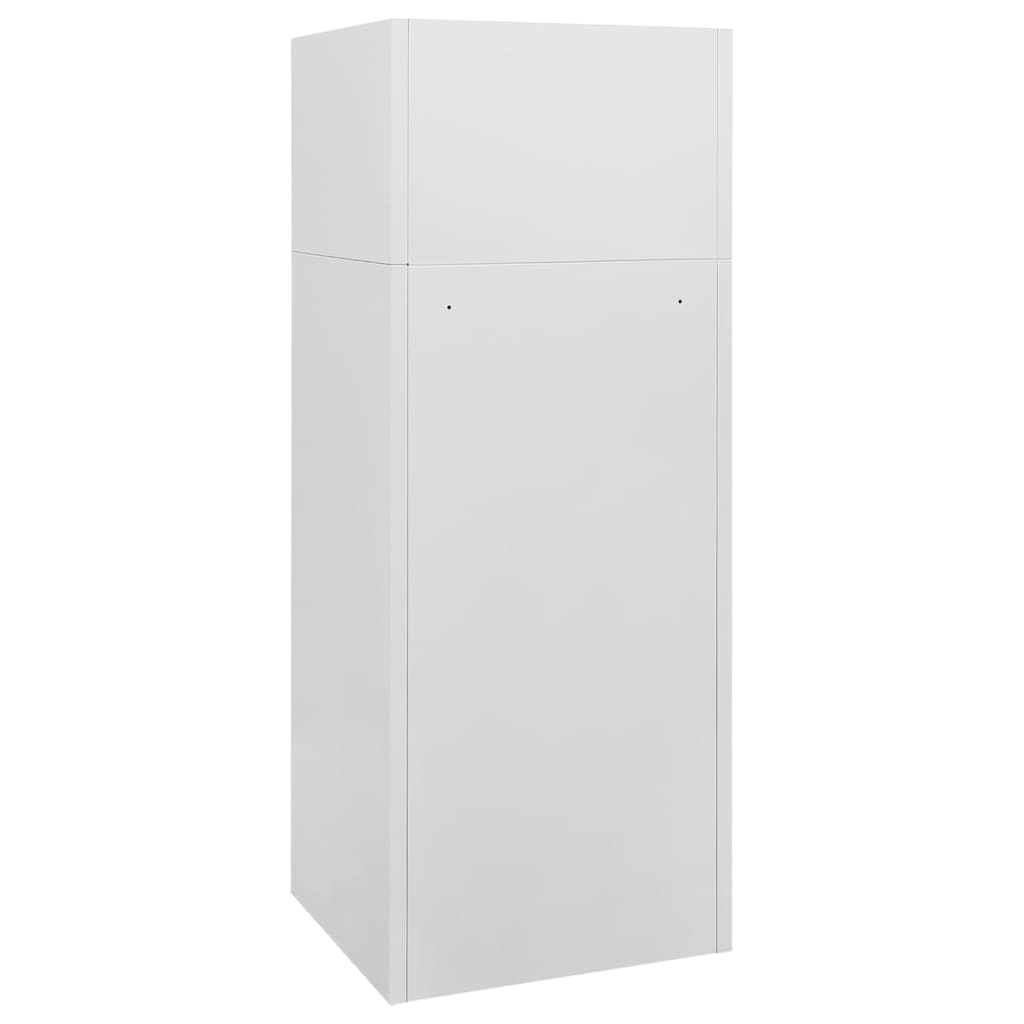 Ormarić za sedla svjetlosivi 53 x 53 x 140 cm čelični