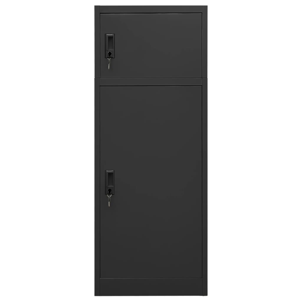 Ormarić za sedla antracit 53 x 53 x 140 cm čelični