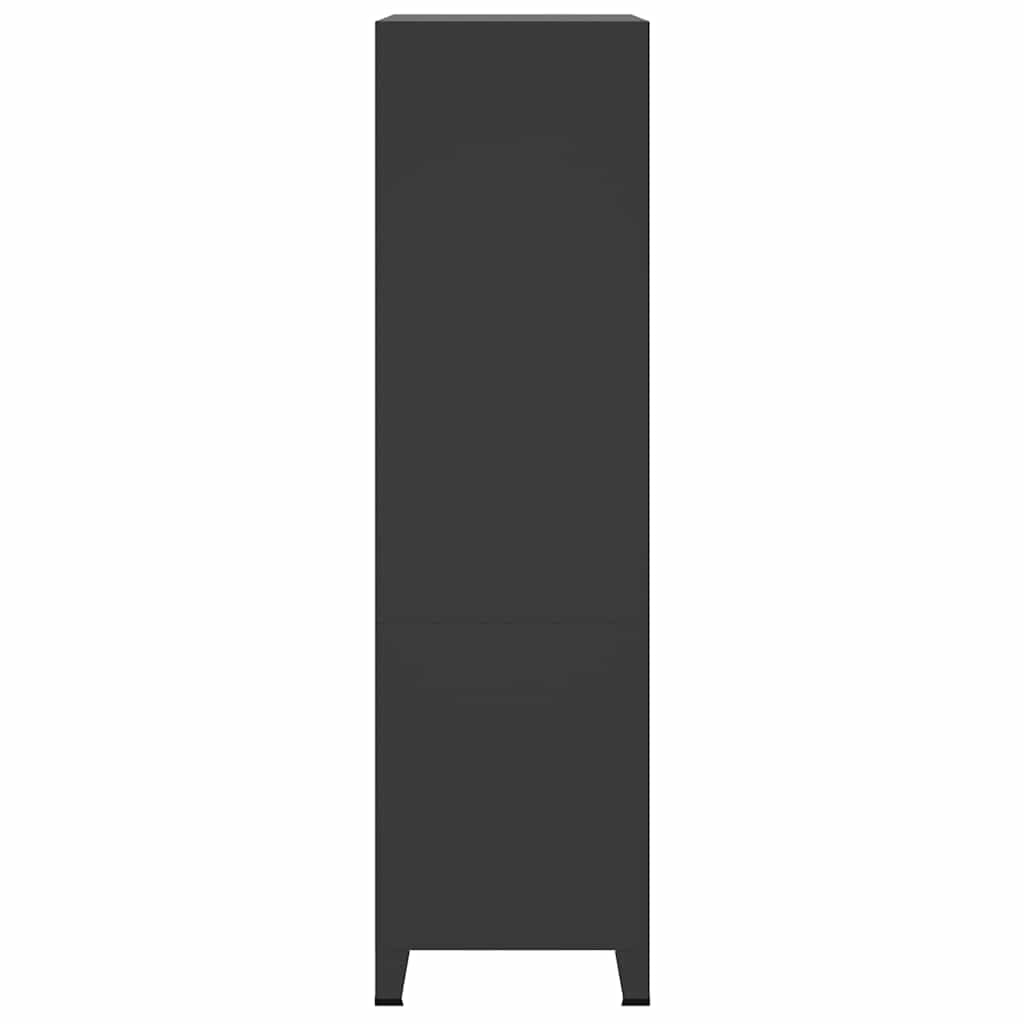 Industrijski ormar crni 90 x 50 x 180 cm metalni
