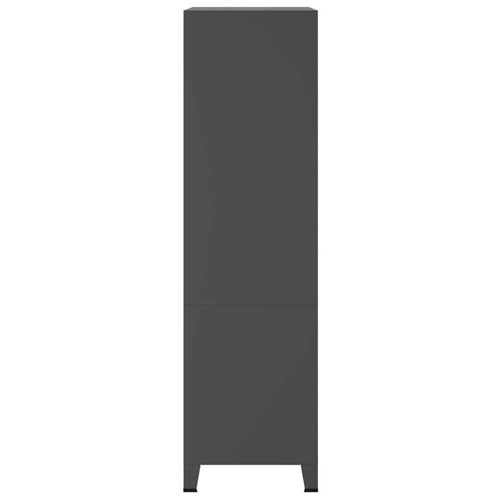 Ormar antracit 90 x 50 x 180 cm metalni