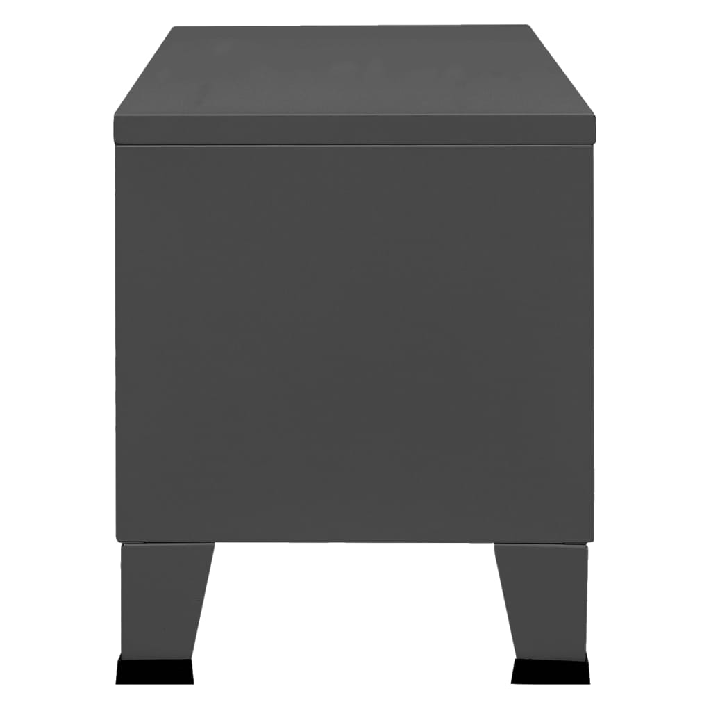 Industrijski TV ormarić antracit 105 x 35 x 42 cm metalni