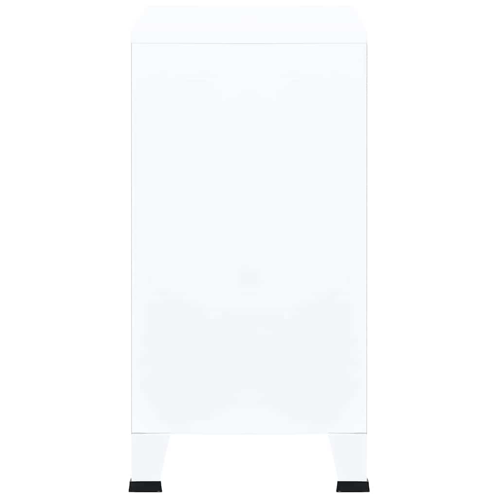 Industrijski sanduk za pohranu bijeli 75 x 40 x 80 cm čelični