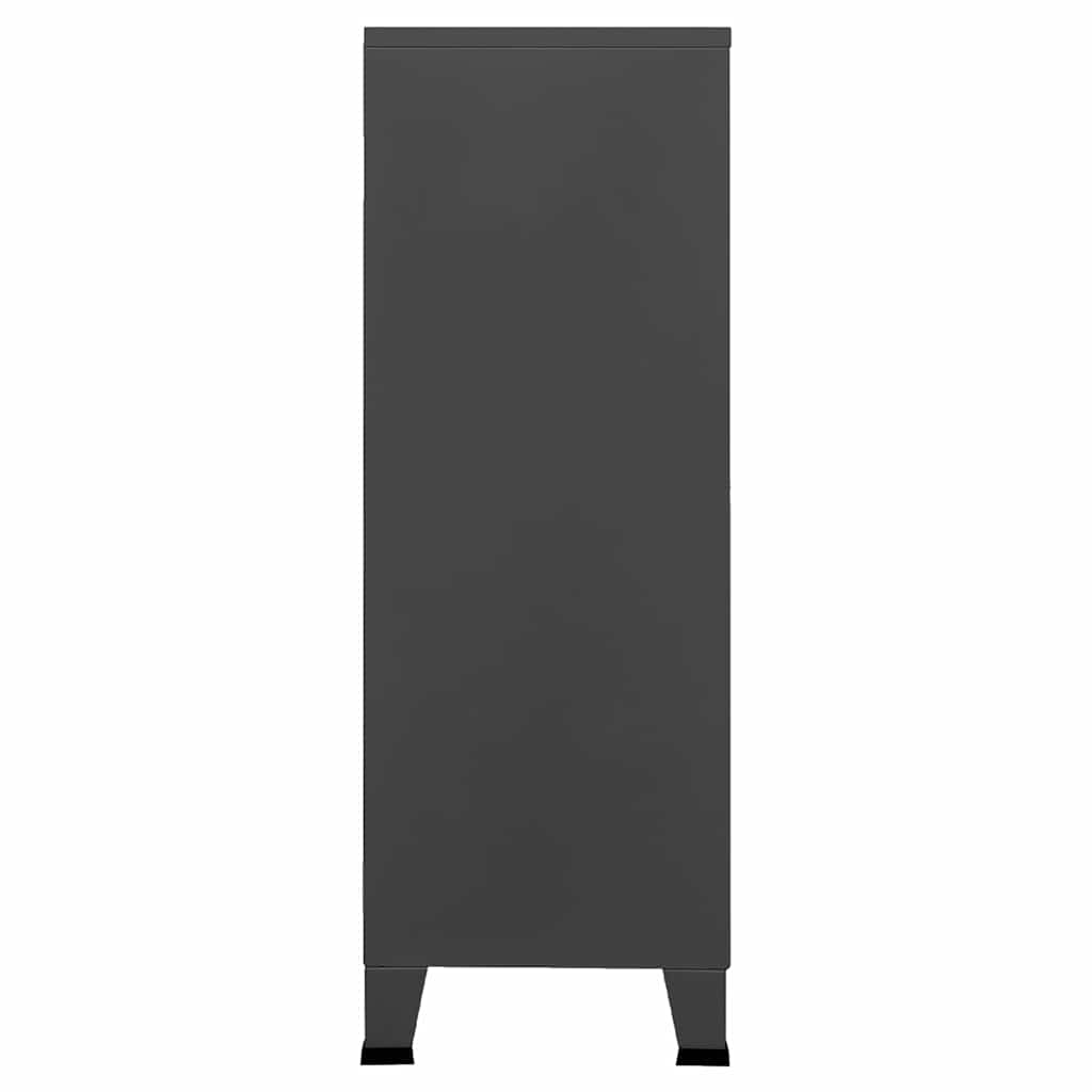 Industrijski sanduk za pohranu antracit 75x40x115 cm metalni