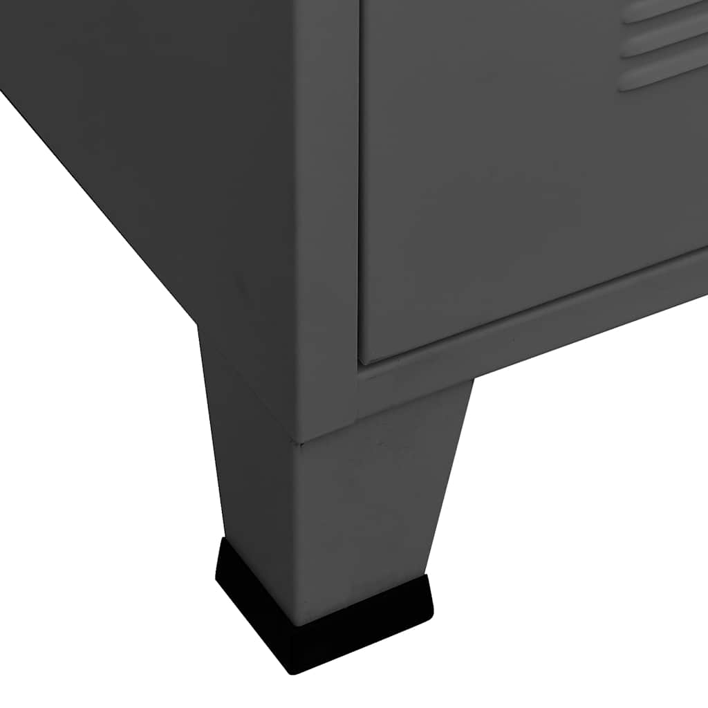 Industrijski sanduk za pohranu antracit 75x40x115 cm metalni