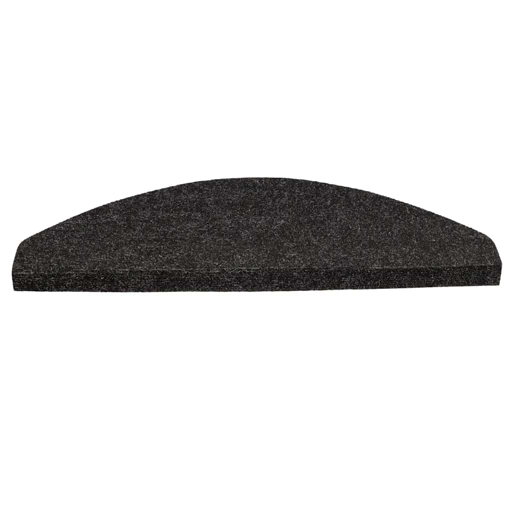 Samoljepljivi otirači za stepenice 15 kom 56x17x3 cm crni