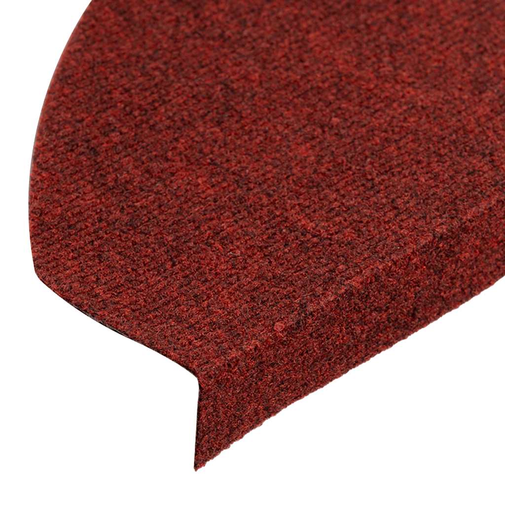Samoljepljivi otirači za stepenice 15 kom 65x22,5x3,5 cm crveni