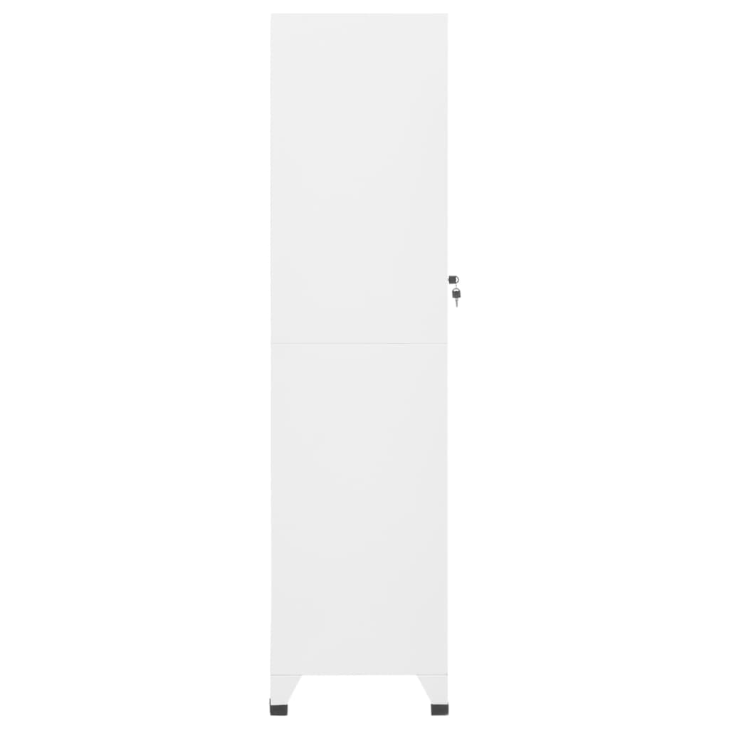 Ormarić s ključem bijeli 38 x 45 x 180 cm čelični