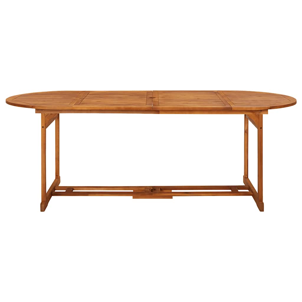9-dijelni vrtni blagovaonski set 220x90x75 cm bagremovog drva