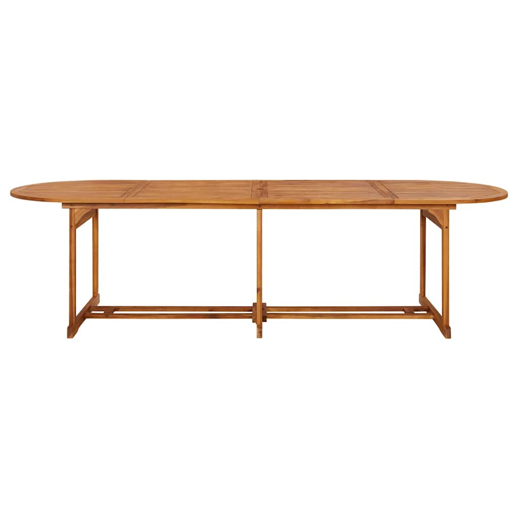 11-dijelni vrtni blagovaonski set 280x90x75 cm bagremovog drva