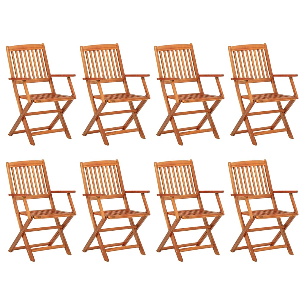 9-dijelni vrtni blagovaonski set 220x90x75 cm bagremovog drva
