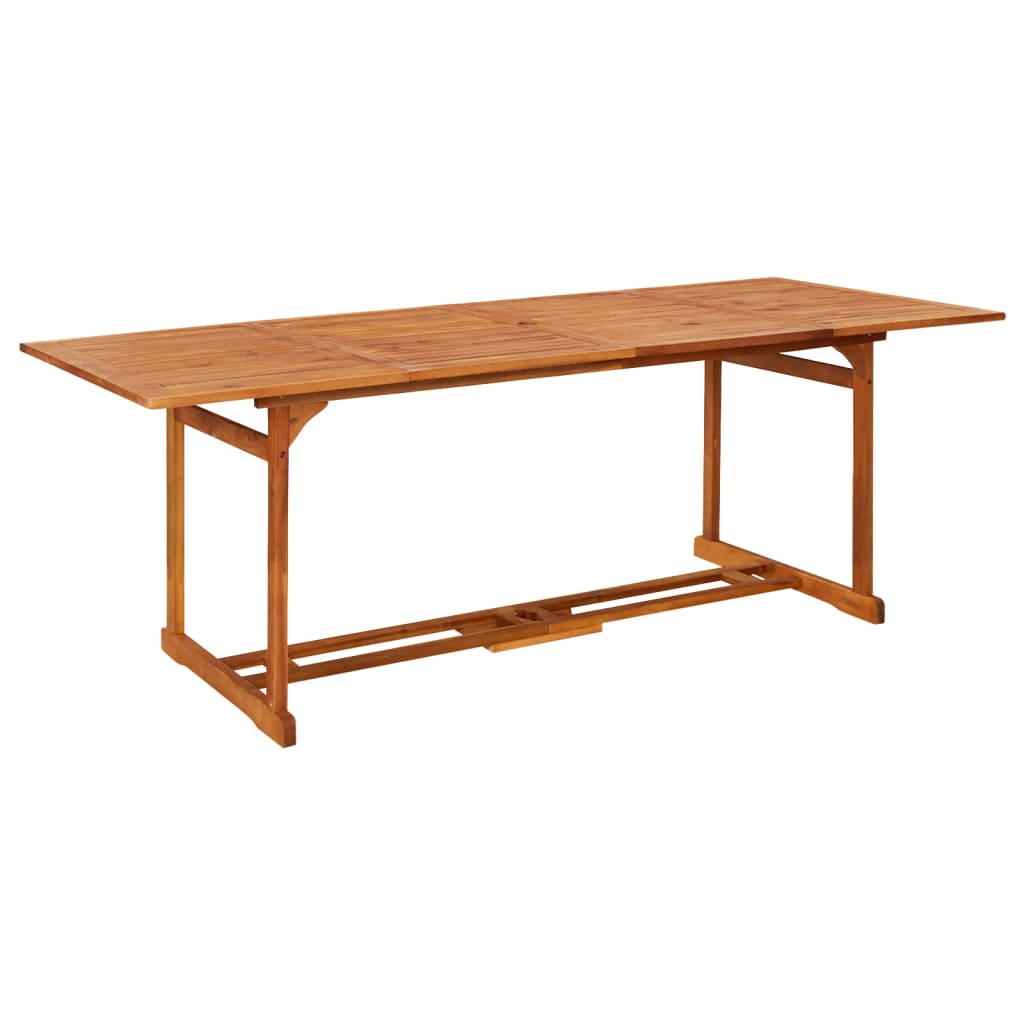 9-dijelni vrtni blagovaonski set 220x90x75 cm bagremovog drva
