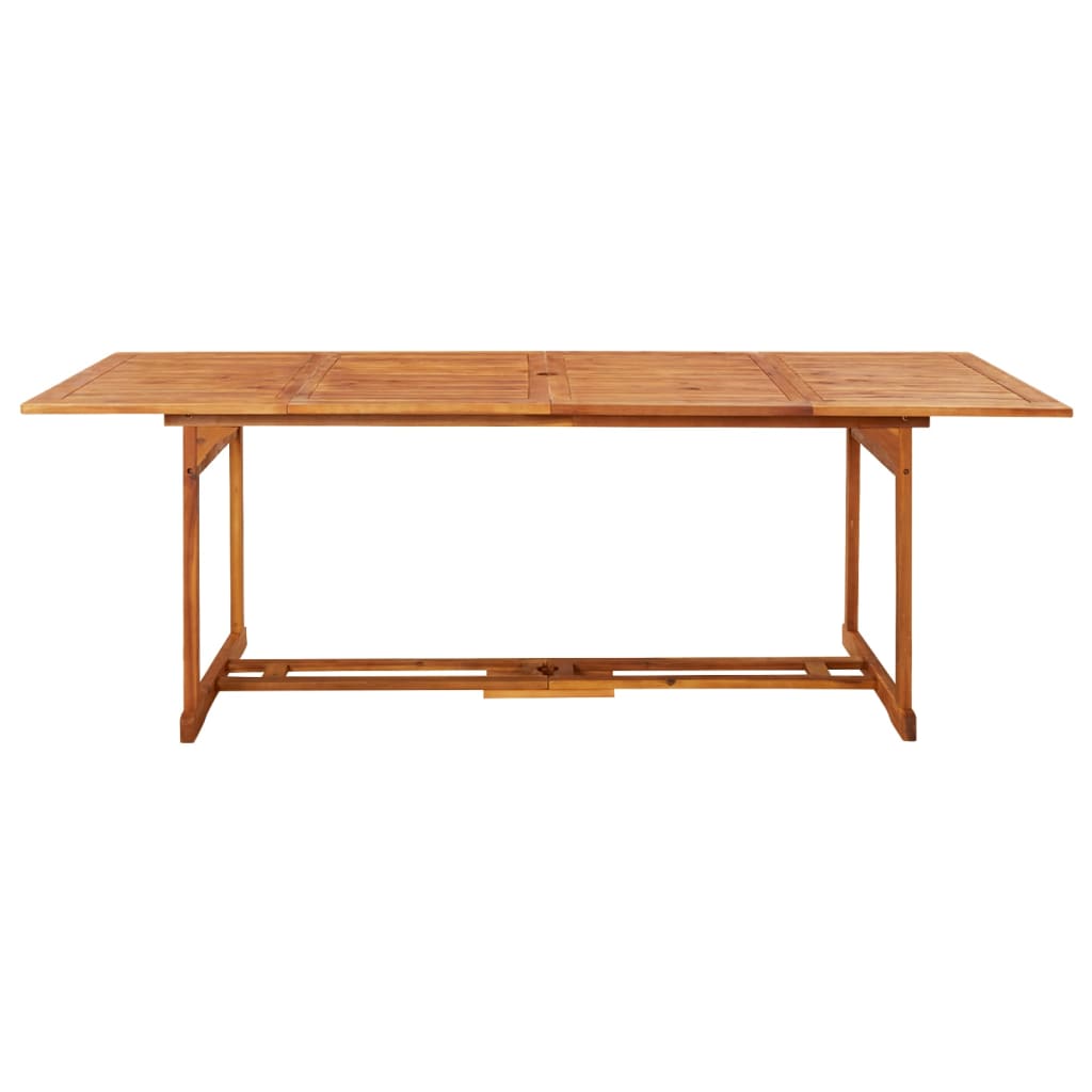 9-dijelni vrtni blagovaonski set 220x90x75 cm bagremovog drva