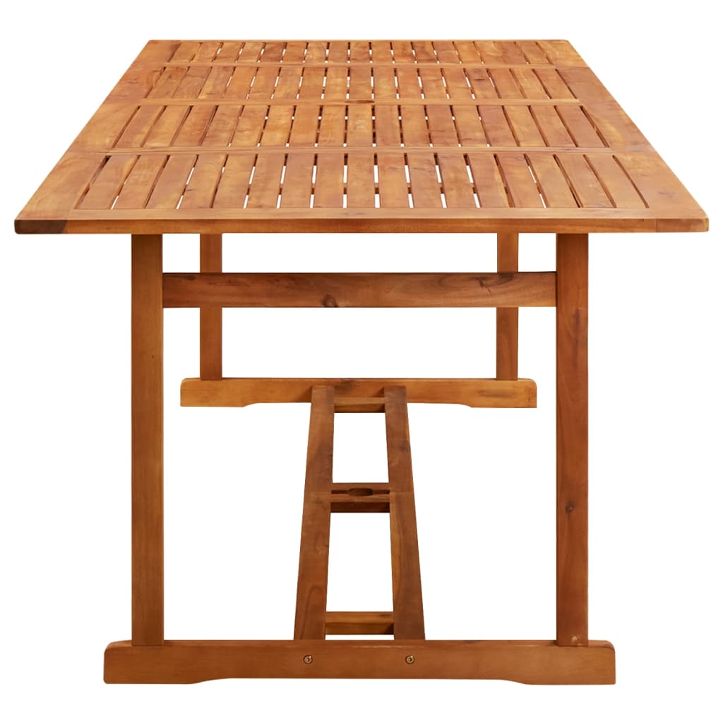 11-dijelni vrtni blagovaonski set 220x90x75 cm bagremovog drva