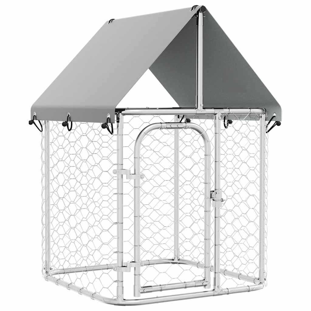 Vanjski kavez za pse s krovom 100 x 100 x 150 cm