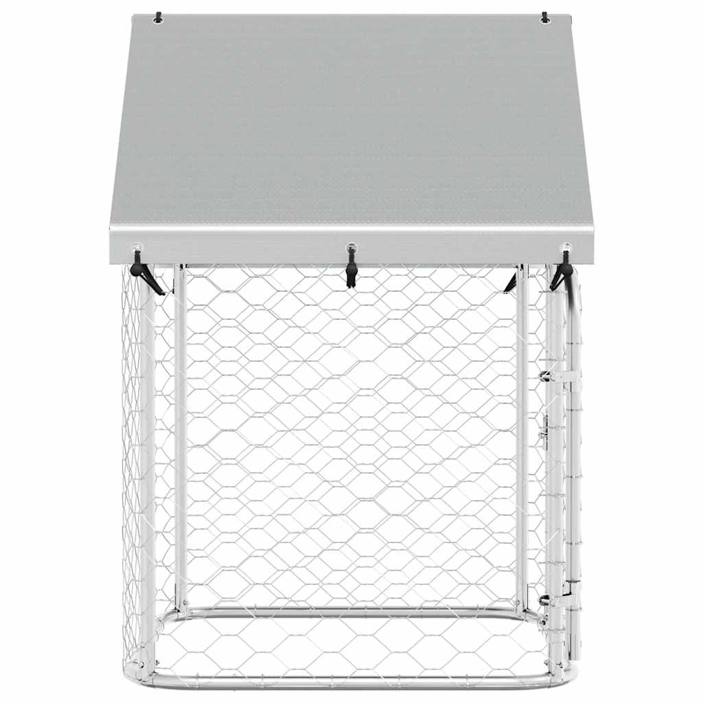 Vanjski kavez za pse s krovom 100 x 100 x 150 cm