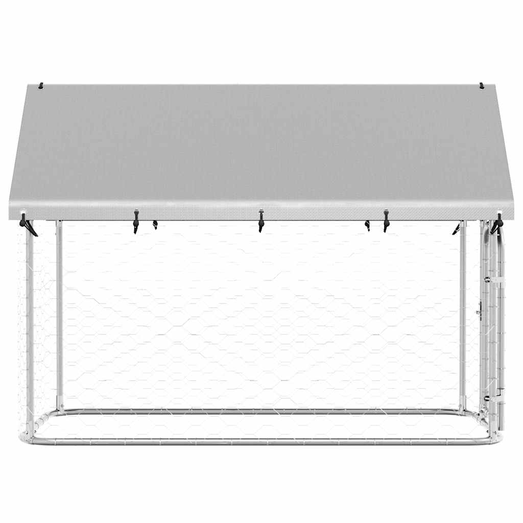 Vanjski kavez za pse s krovom 200 x 100 x 150 cm