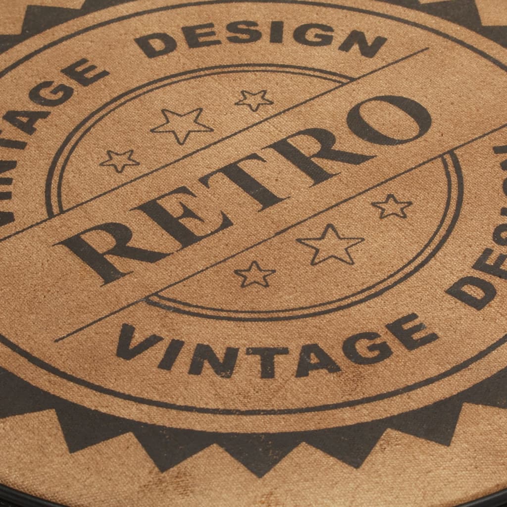 Barski stolci s uzorkom 2 kom smeđe-crni od prave kozje kože