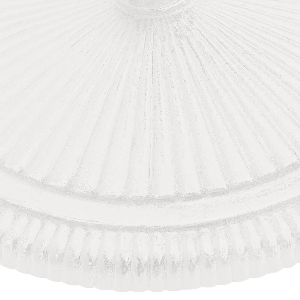 Stalak za suncobran bijeli 45 x 45 x 30 cm od lijevanog željeza