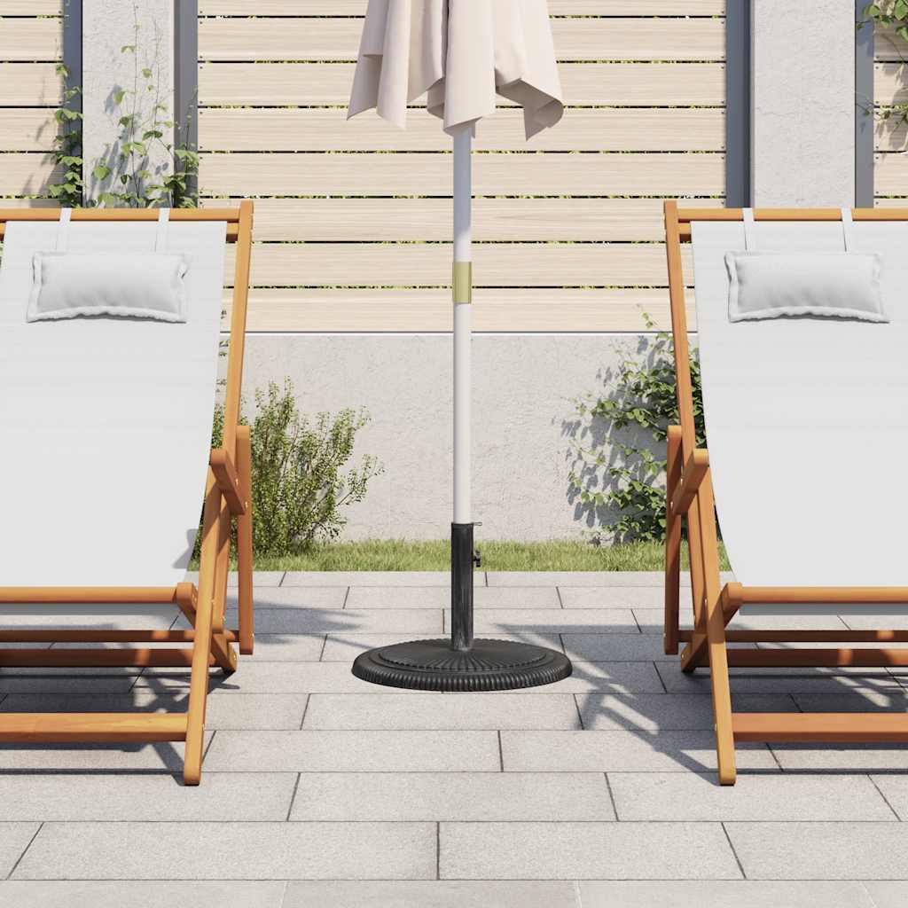 Stalak za suncobran crni 45 x 45 x 30 cm od lijevanog željeza