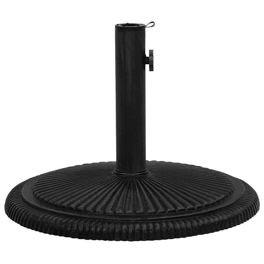 Stalak za suncobran crni 45 x 45 x 30 cm od lijevanog željeza