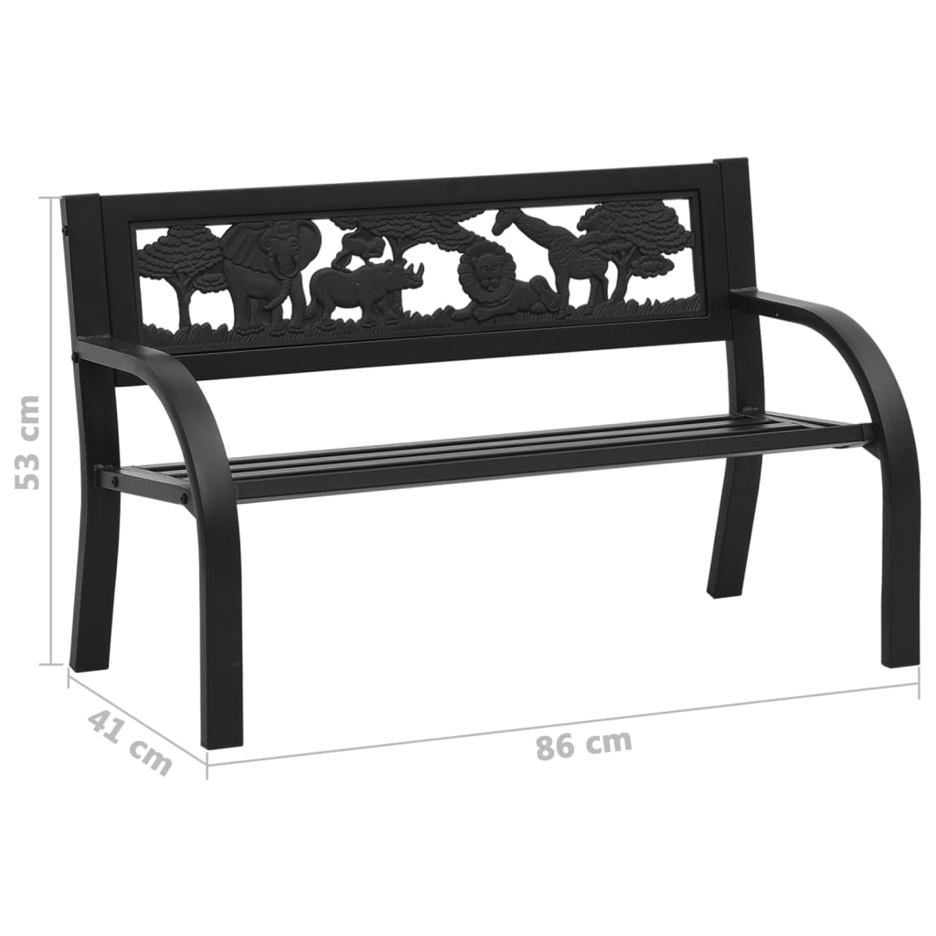 Dječja vrtna klupa 86 cm čelična