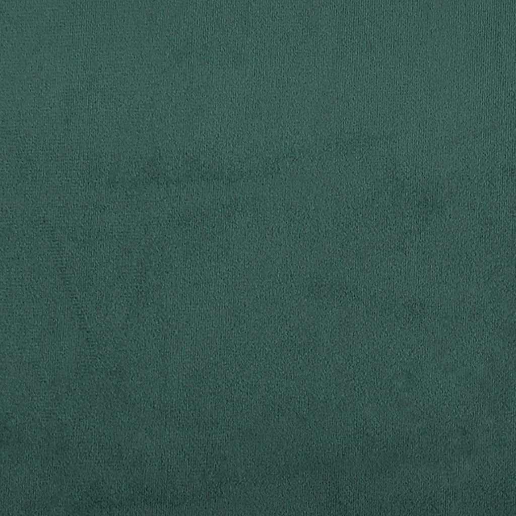 Okretne blagovaonske stolice 4 kom tamnozelene baršunaste