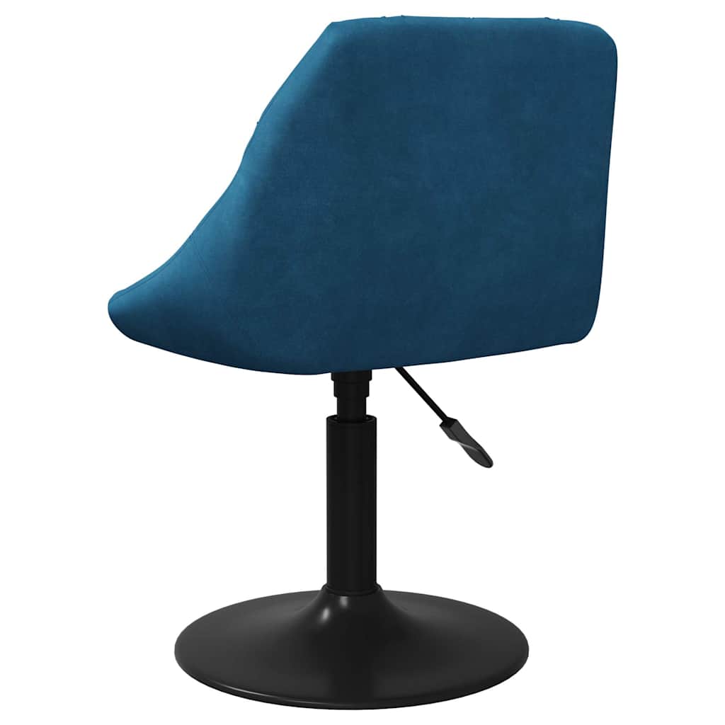 Blagovaonska stolica plava baršunasta