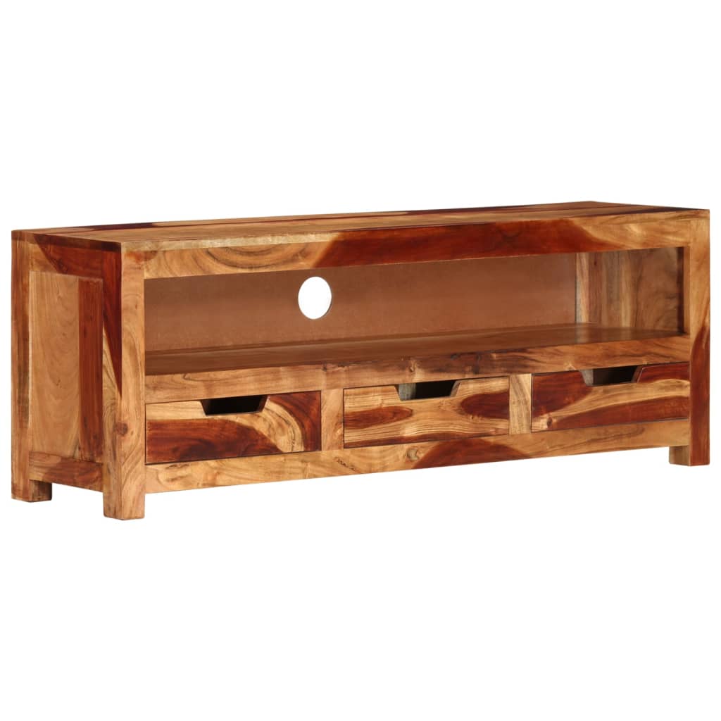 TV ormarić 110 x 30 x 40 cm od masivnog bagremovog drva