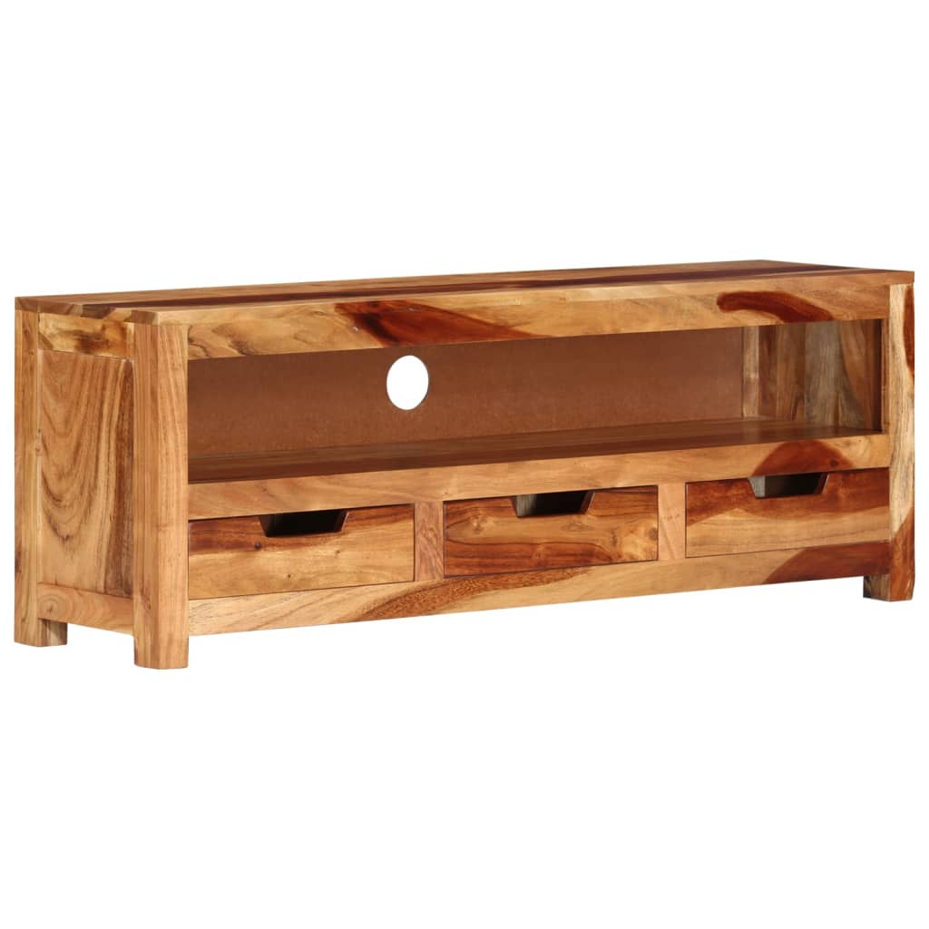 TV ormarić 110 x 30 x 40 cm od masivnog bagremovog drva