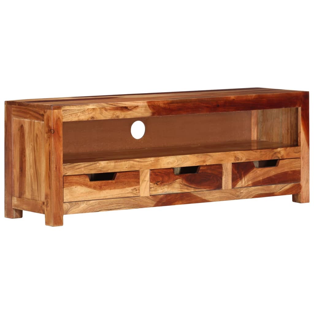 TV ormarić 110 x 30 x 40 cm od masivnog bagremovog drva