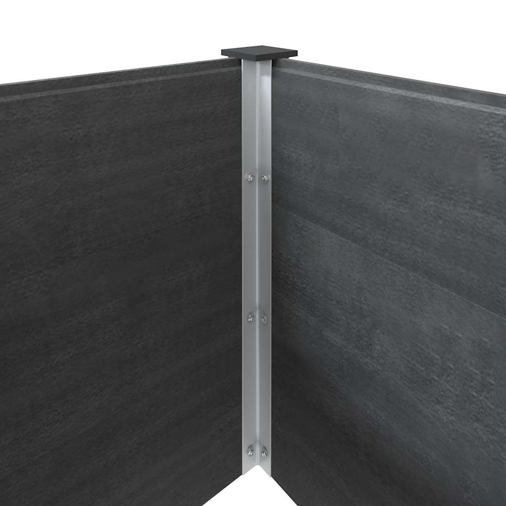 Povišena vrtna gredica siva 300 x 100 x 54 cm WPC