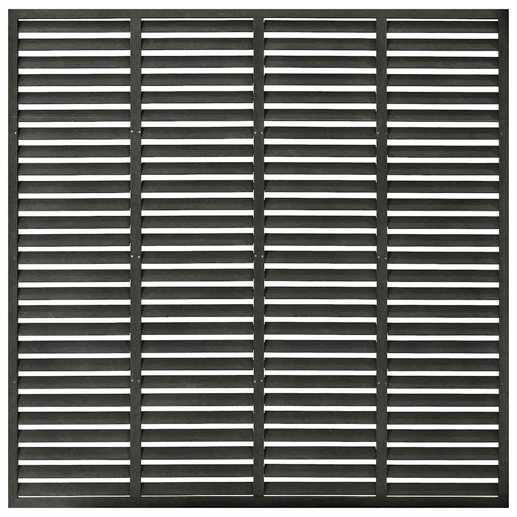 Rešetkasta ograda od WPC-a 180 x 180 cm tamnosiva