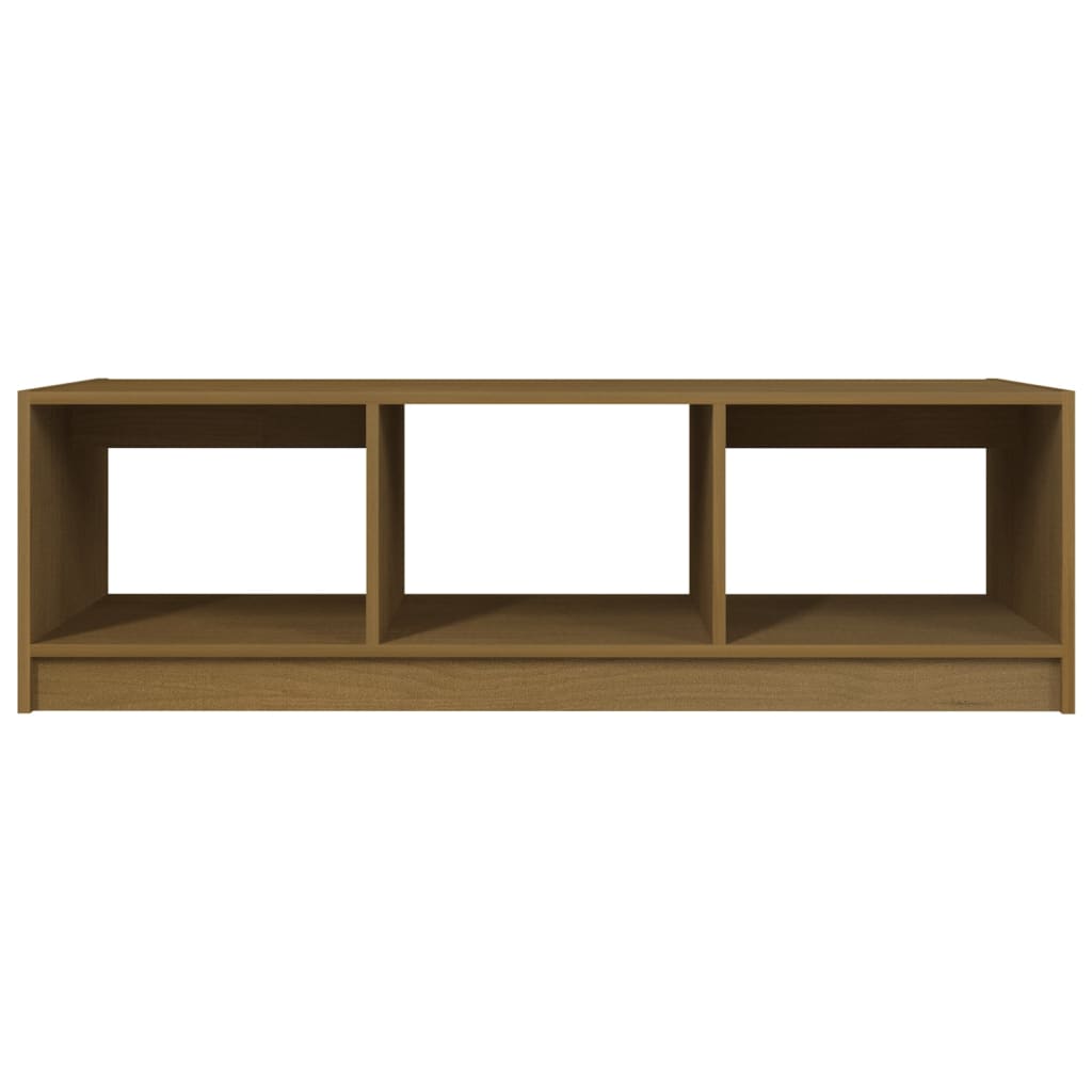 Stolić za kavu boja meda 110 x 50 x 34 cm od masivne borovine