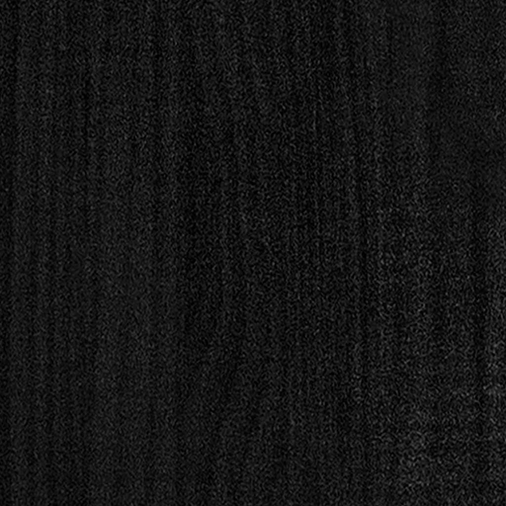 Stolić za kavu crni 110 x 50 x 34 cm od masivne borovine