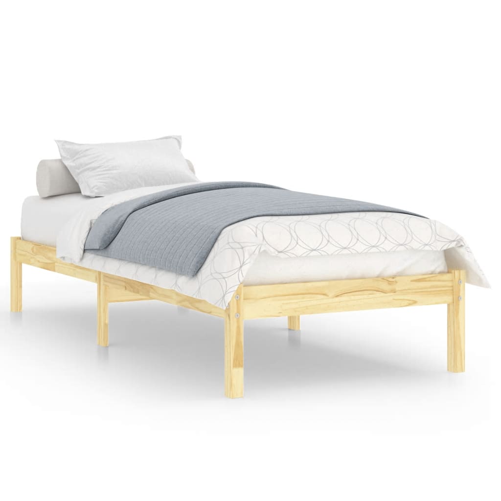 Okvir za krevet od masivnog drva 90 x 190 cm jednokrevetni