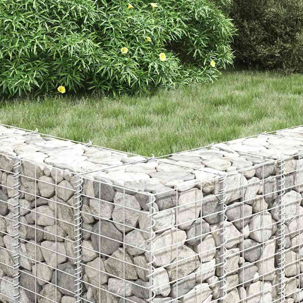 Gabionske povišene gredice 3 kom 30 x 30 x 50 cm željezne