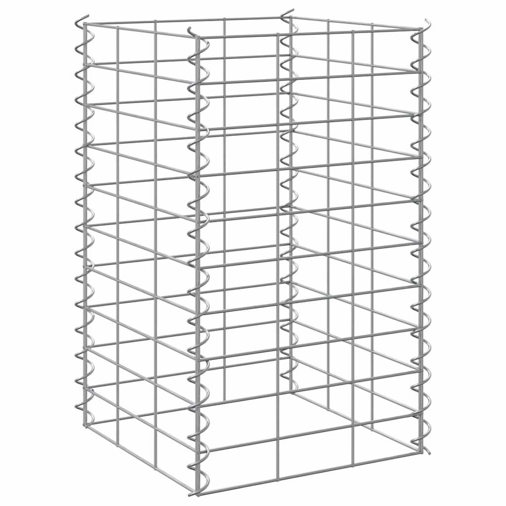 Gabionske povišene gredice 3 kom 30 x 30 x 50 cm željezne