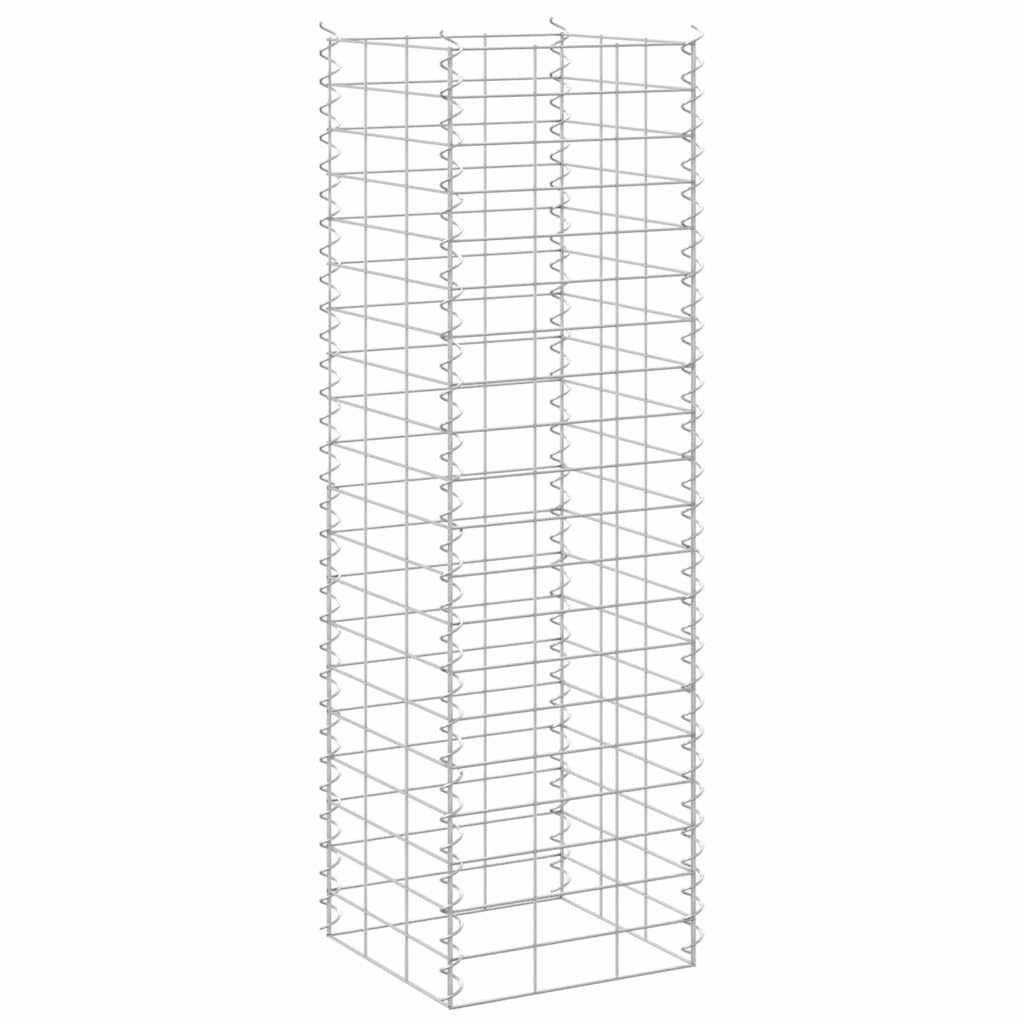 Gabionske povišene gredice 3 kom 30 x 30 x 100 cm željezne