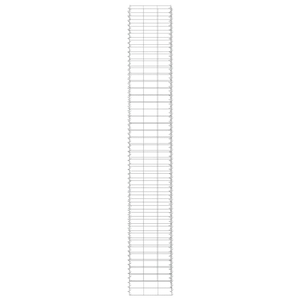 Gabionske povišene gredice 3 kom 30 x 30 x 200 cm željezne