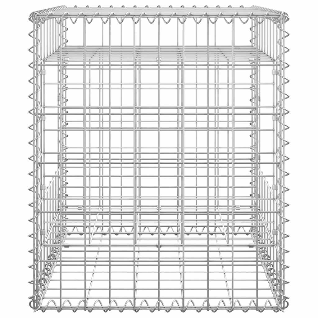 Gabionske stupne košare 2 kom 50 x 50 x 60 cm željezne