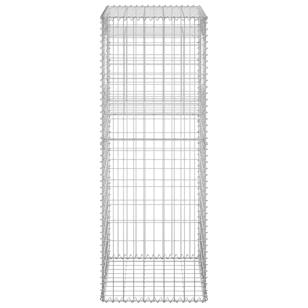 Gabionske stupne košare 2 kom 50 x 50 x 140 cm željezne