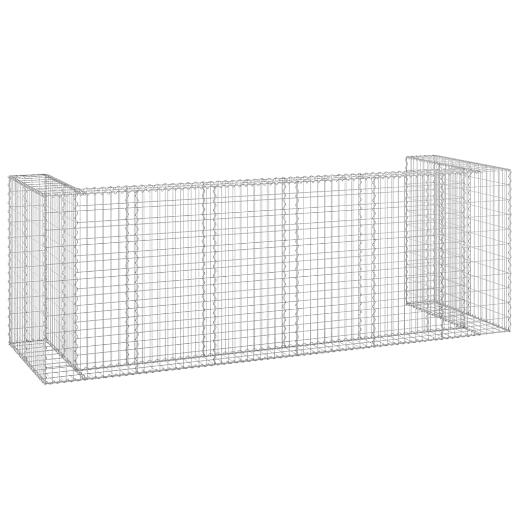Gabionski zid za kante od pocinčanog čelika 325 x 100 x 110 cm